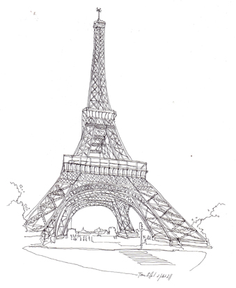 tour eiffel dessin