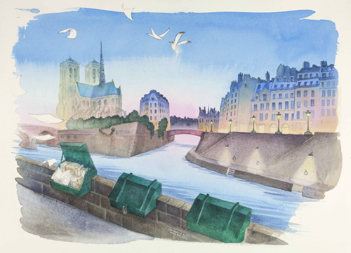 dessin la seine