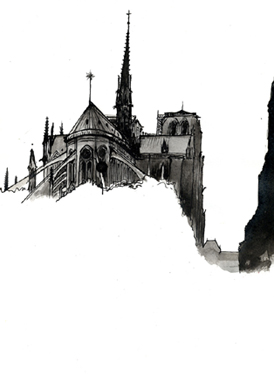 notre dame dessin