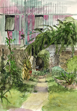 croquis jardin des plantes