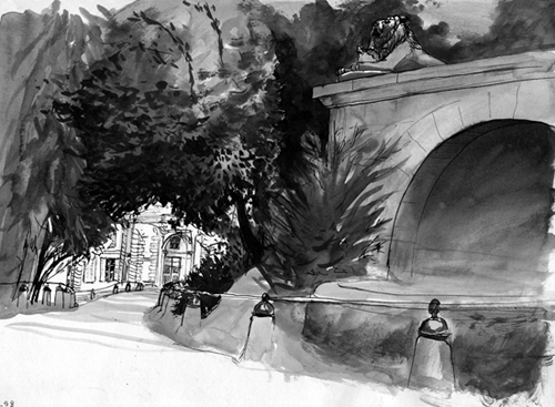 dessin jardin des plantes