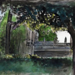 dessin jardin notre dame