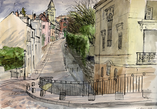 dessin rue abreuvoir