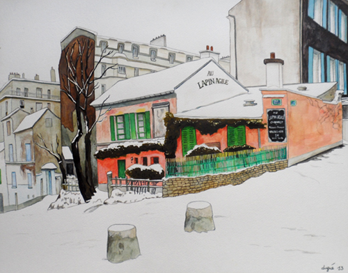 Peinture lapin agile