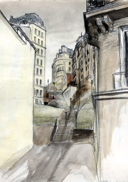 paris dessin montmartre