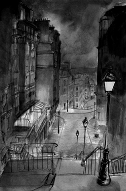 rue mont cenis dessin