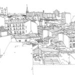 croquis toits de paris