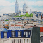 peinture montmartre sacre coeur