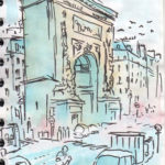 dessin porte de saint denis