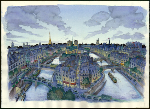 dessin ile saint louis