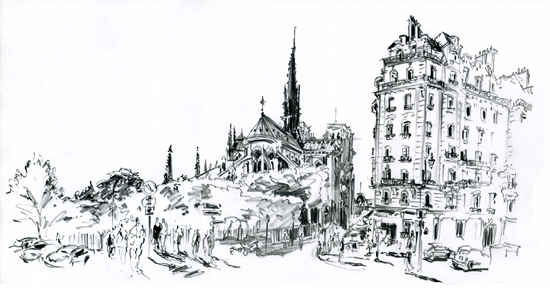 dessin notre dame